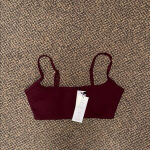 Garage Maroon Sports Bra